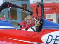 Tigerbaby mit Matthias im Cockpit